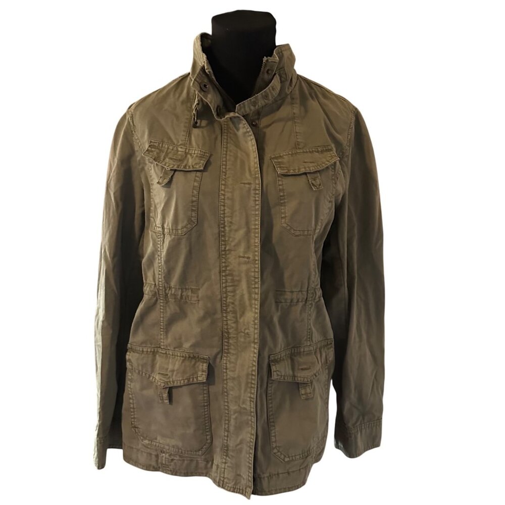 G.H. Bass & Co. green zip up jacket size M